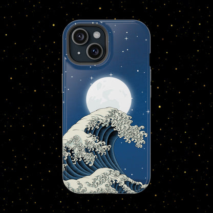 Magnetische Handyhülle <Mondlichtwelle>