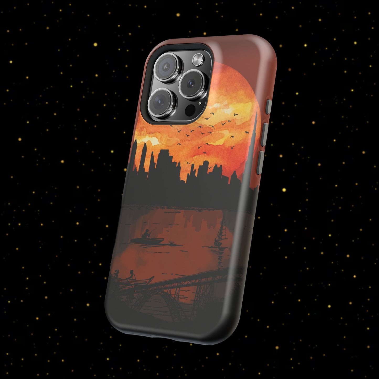 Mitternachts-Sonnenuntergang Handyhülle