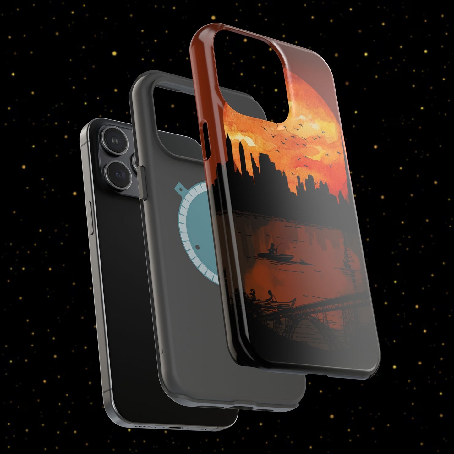 Mitternachts-Sonnenuntergang Handyhülle