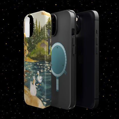 Flüsternde Flussenten Handyhülle