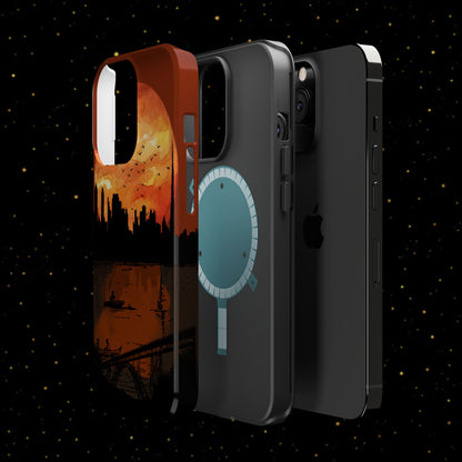 Mitternachts-Sonnenuntergang Handyhülle