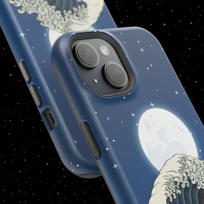 Magnetische Handyhülle <Mondlichtwelle>