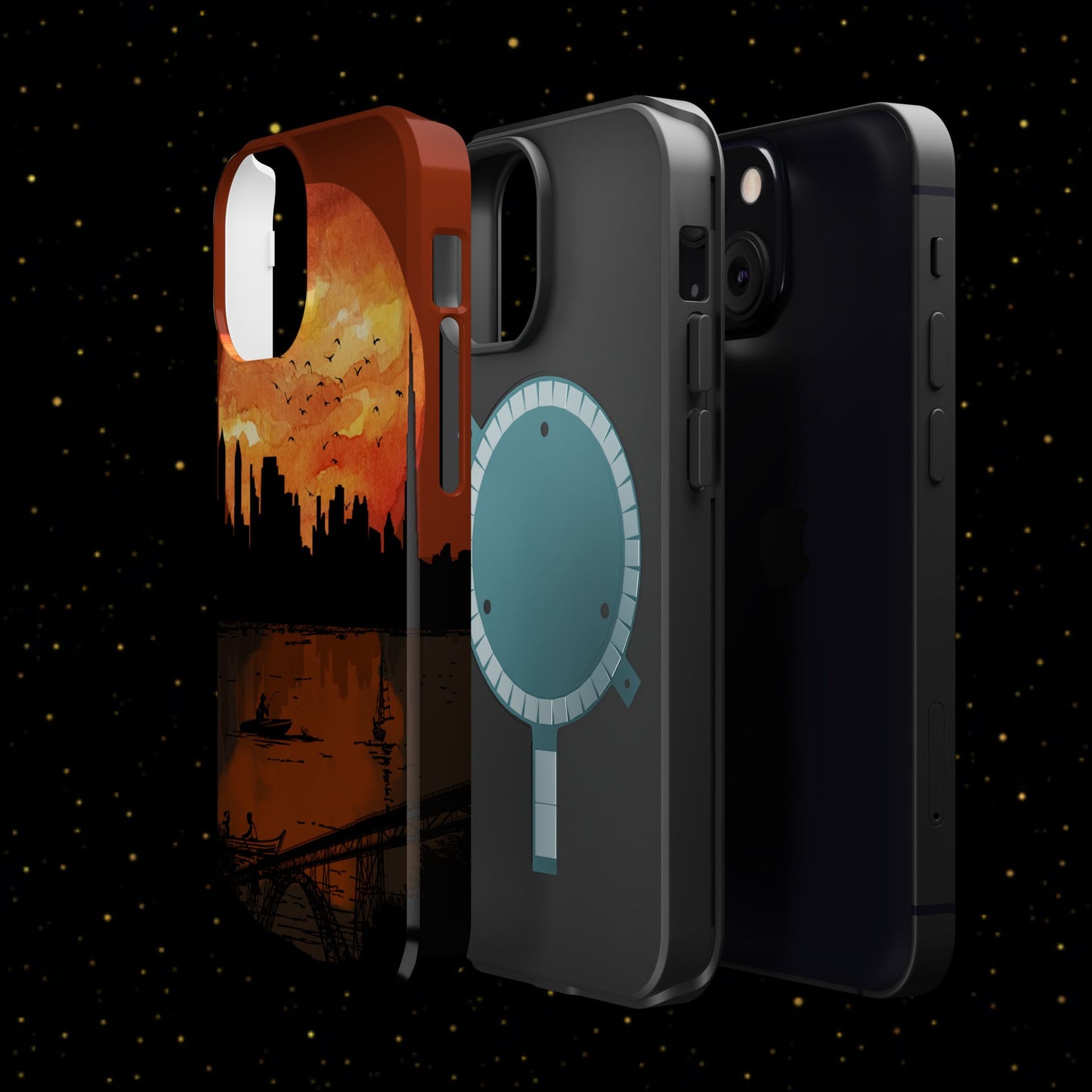 Mitternachts-Sonnenuntergang Handyhülle