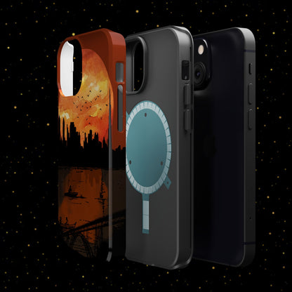 Mitternachts-Sonnenuntergang Handyhülle