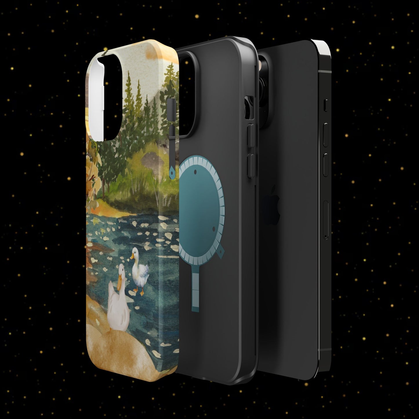 Flüsternde Flussenten Handyhülle