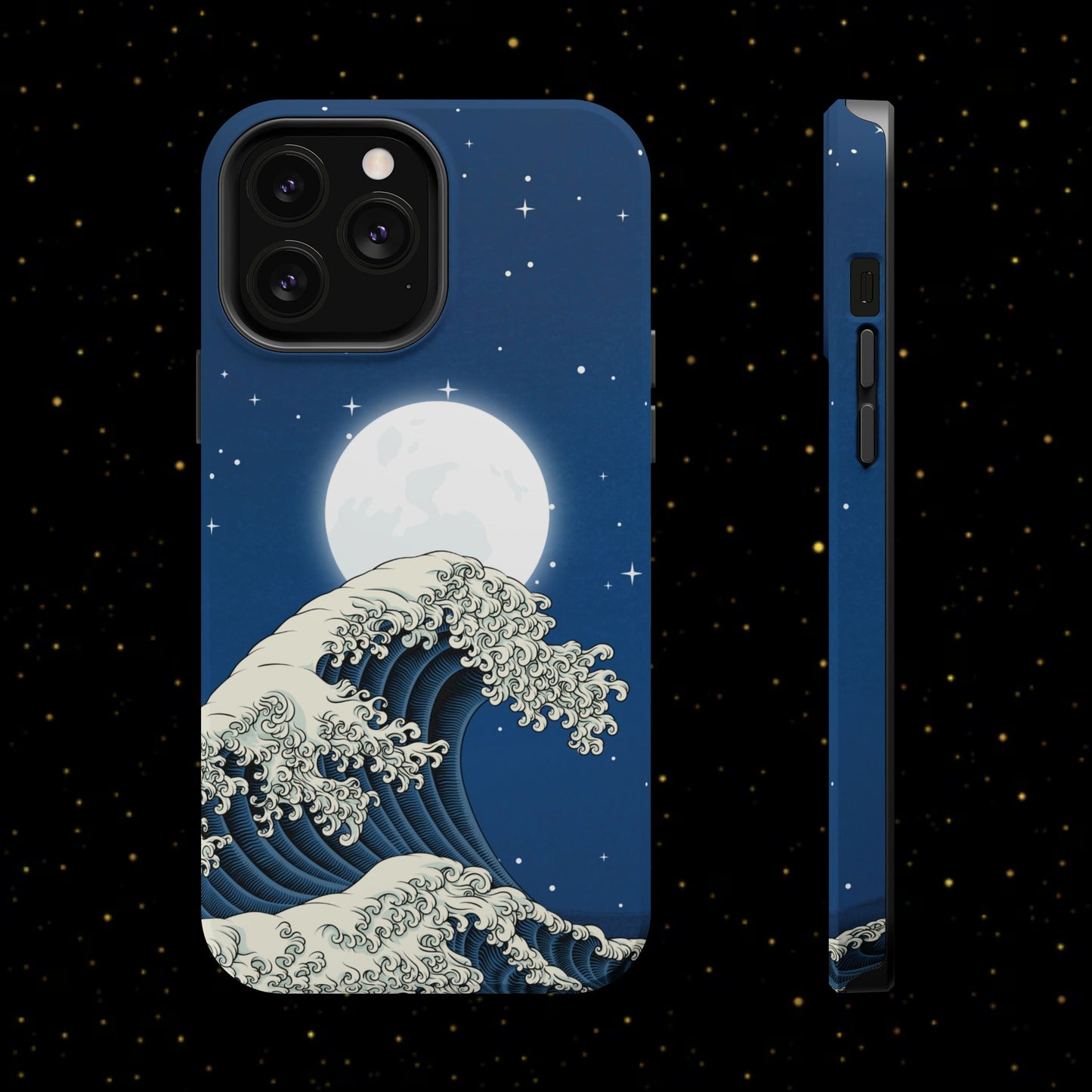 Magnetische Handyhülle <Mondlichtwelle>
