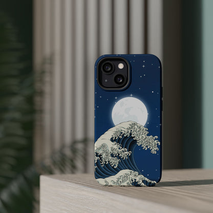 Magnetische Handyhülle <Mondlichtwelle>