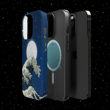 Magnetische Handyhülle <Mondlichtwelle>