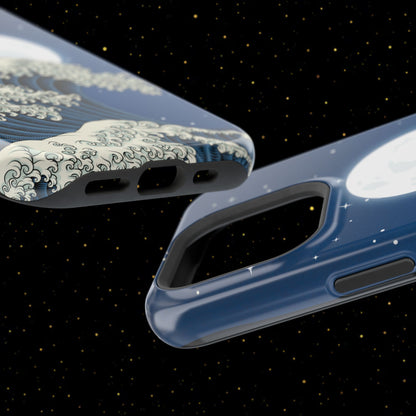 Magnetische Handyhülle <Mondlichtwelle>