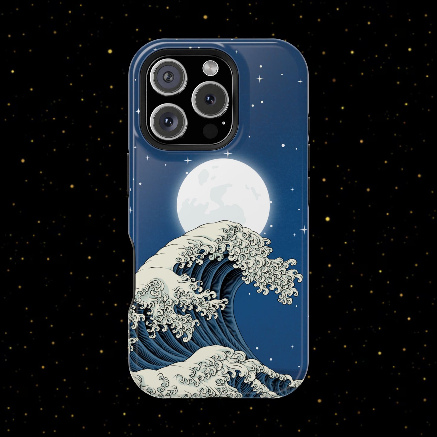 Magnetische Handyhülle <Mondlichtwelle>