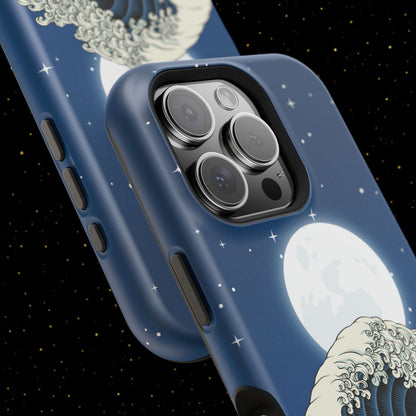 Magnetische Handyhülle <Mondlichtwelle>