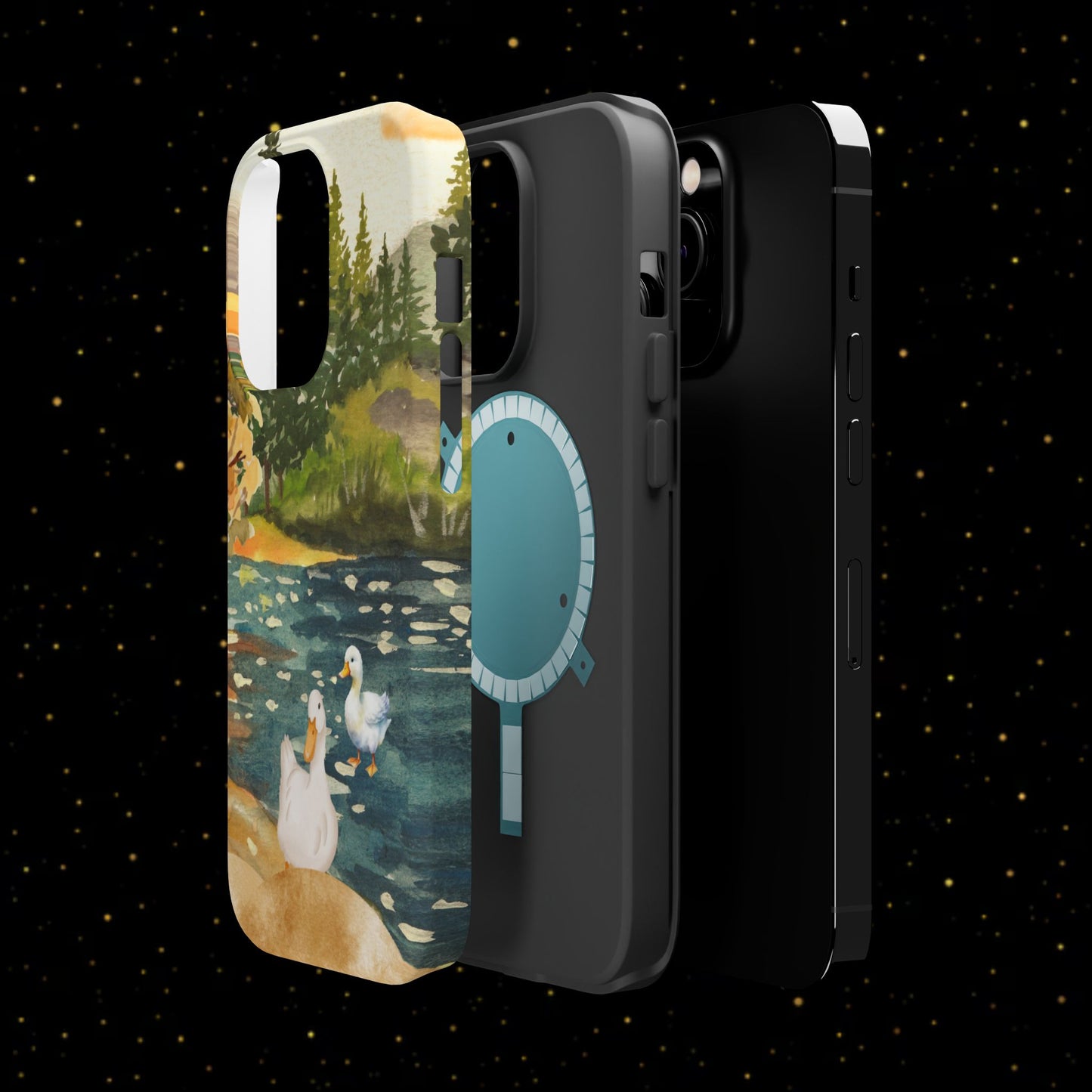 Flüsternde Flussenten Handyhülle