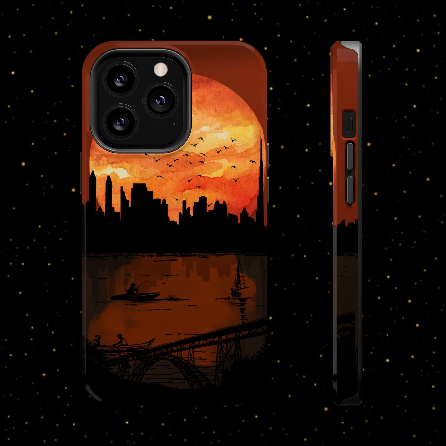 Mitternachts-Sonnenuntergang Handyhülle