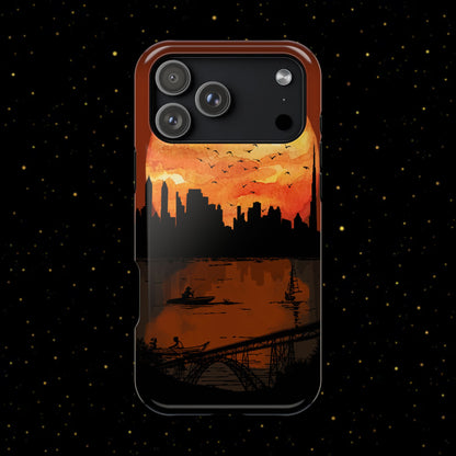 Mitternachts-Sonnenuntergang Handyhülle