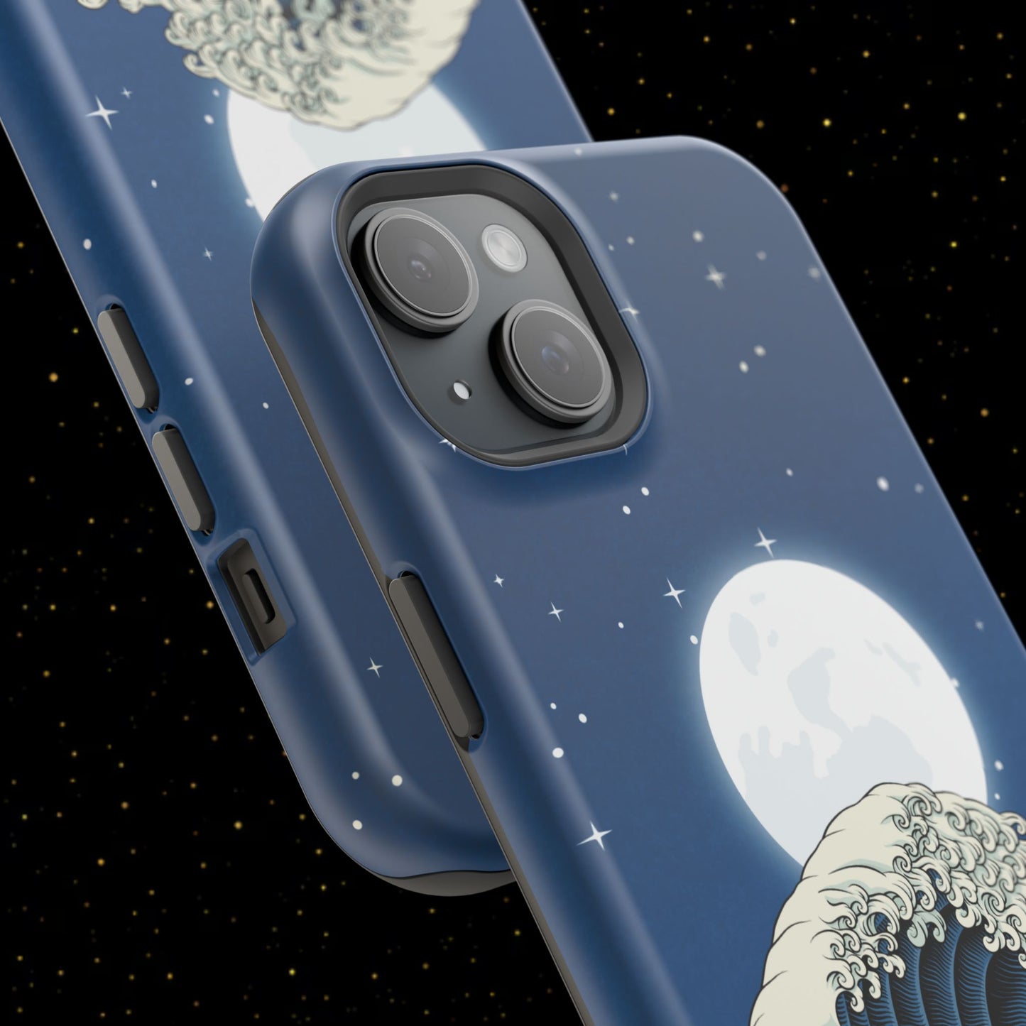 Magnetische Handyhülle <Mondlichtwelle>