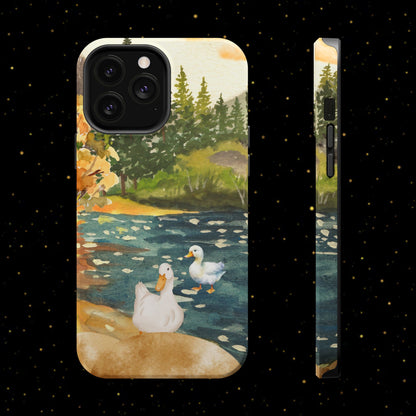 Flüsternde Flussenten Handyhülle