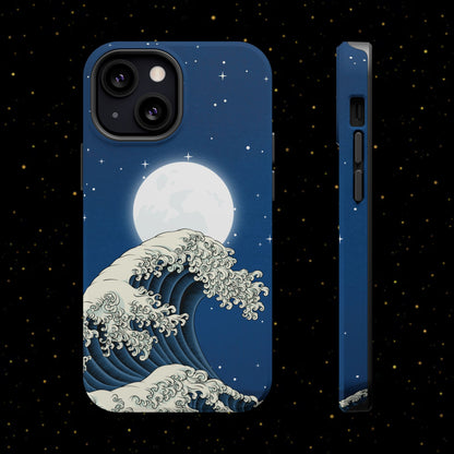 Magnetische Handyhülle <Mondlichtwelle>