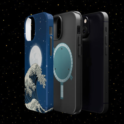 Magnetische Handyhülle <Mondlichtwelle>