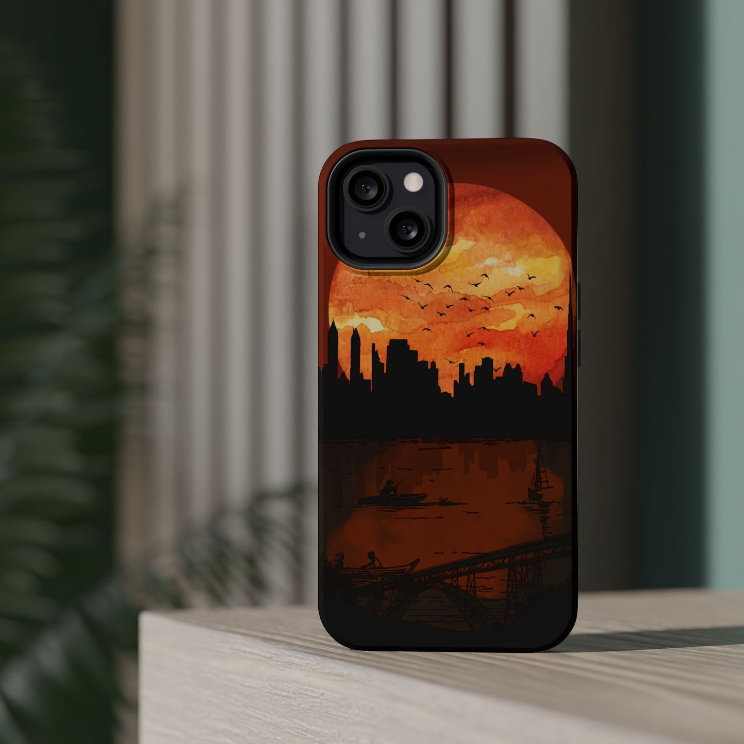 Mitternachts-Sonnenuntergang Handyhülle