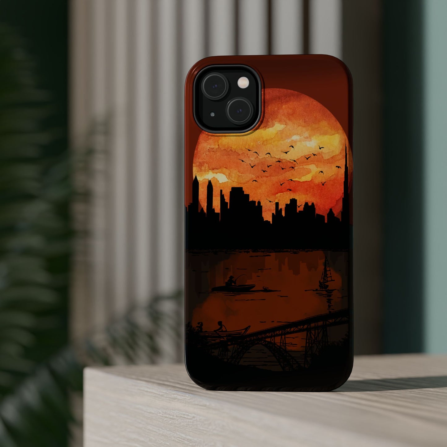 Mitternachts-Sonnenuntergang Handyhülle