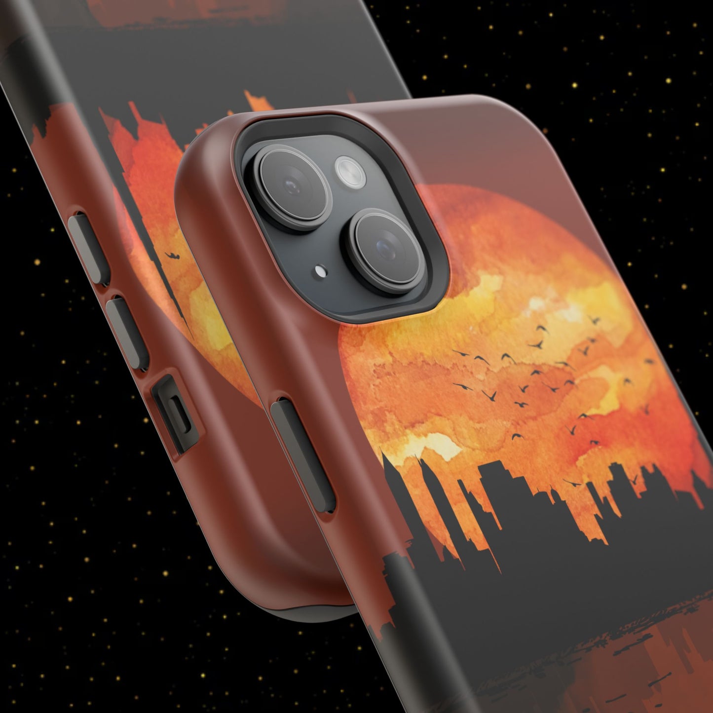 Mitternachts-Sonnenuntergang Handyhülle