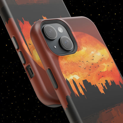 Mitternachts-Sonnenuntergang Handyhülle