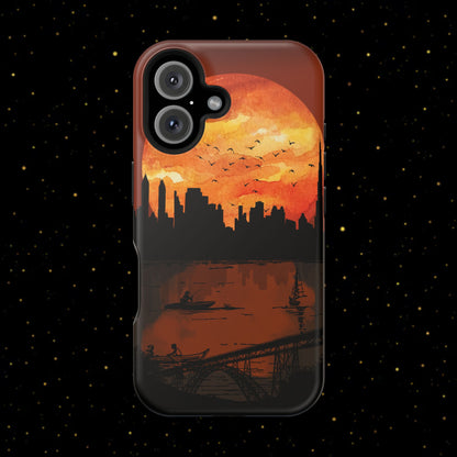 Mitternachts-Sonnenuntergang Handyhülle