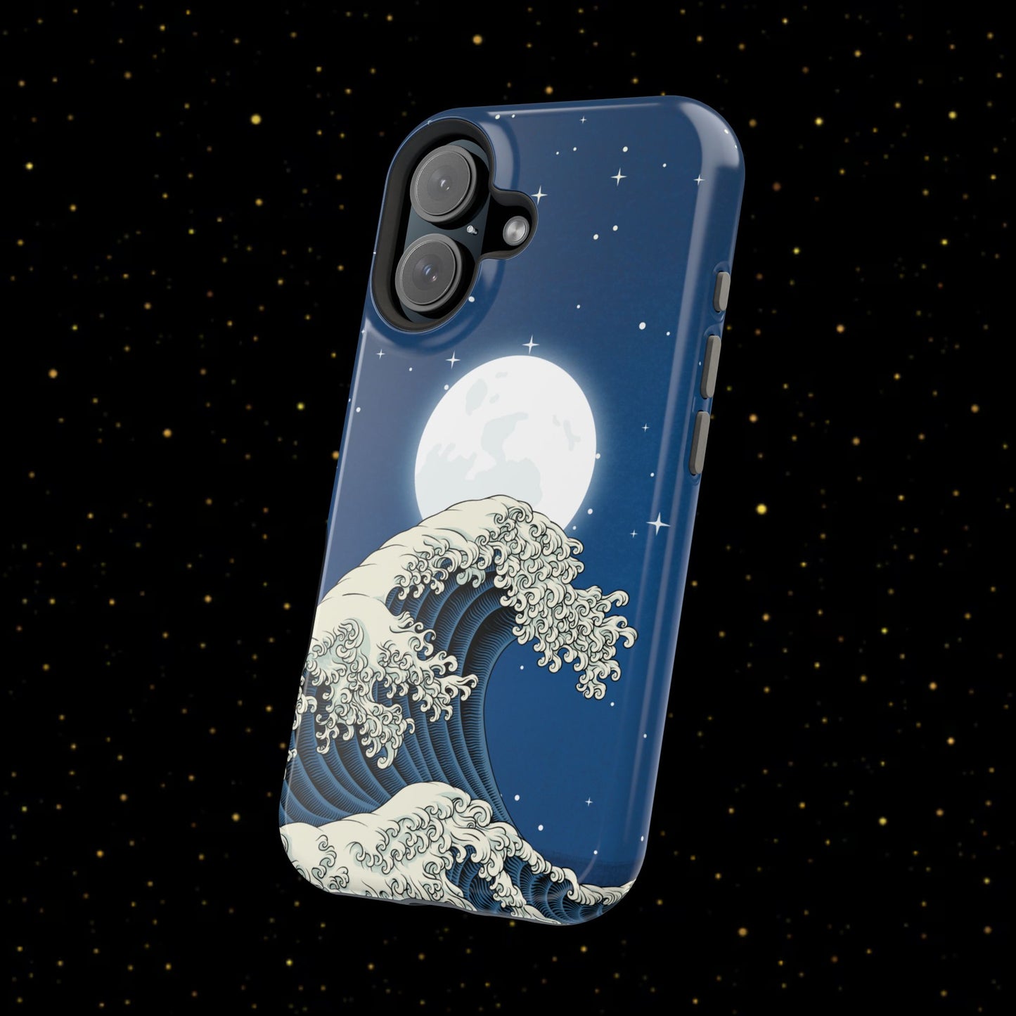 Magnetische Handyhülle <Mondlichtwelle>