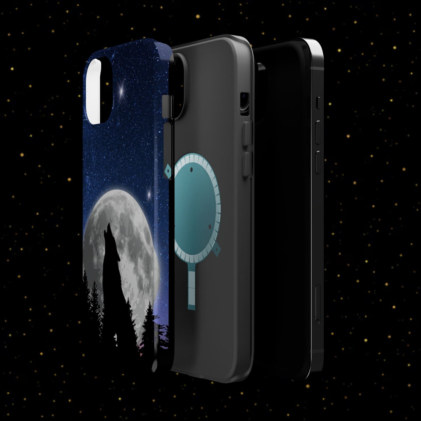 Wolfsheulen Mond Handyhülle