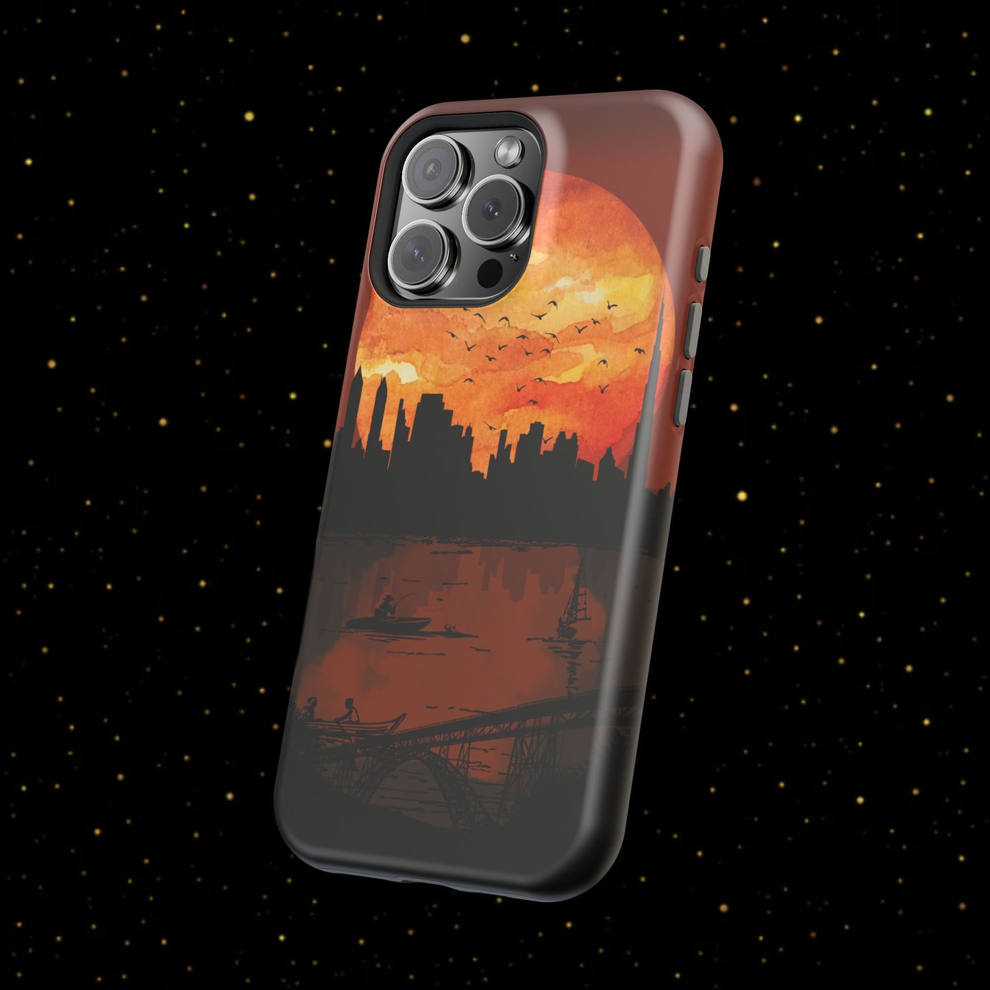 Mitternachts-Sonnenuntergang Handyhülle