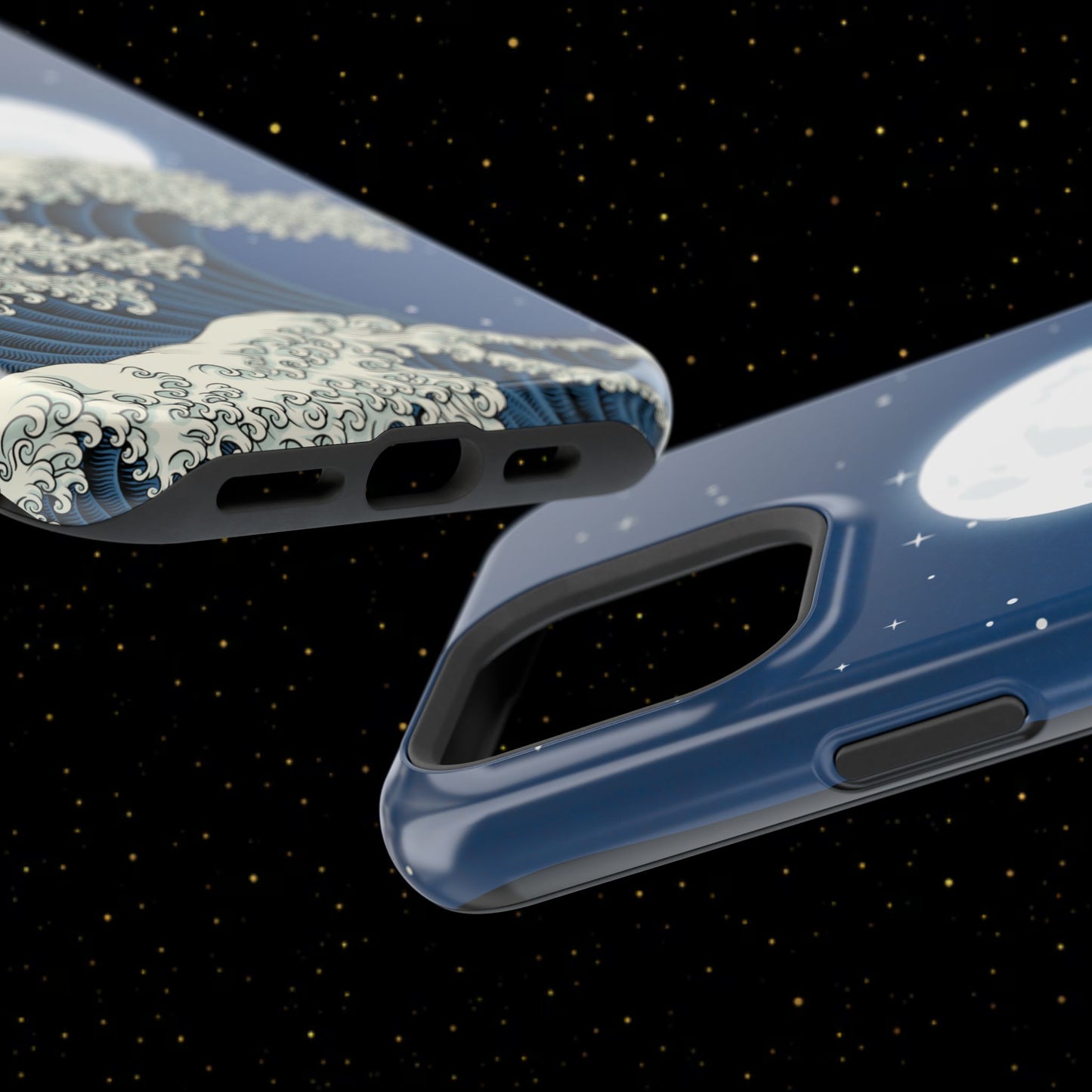 Magnetische Handyhülle <Mondlichtwelle>