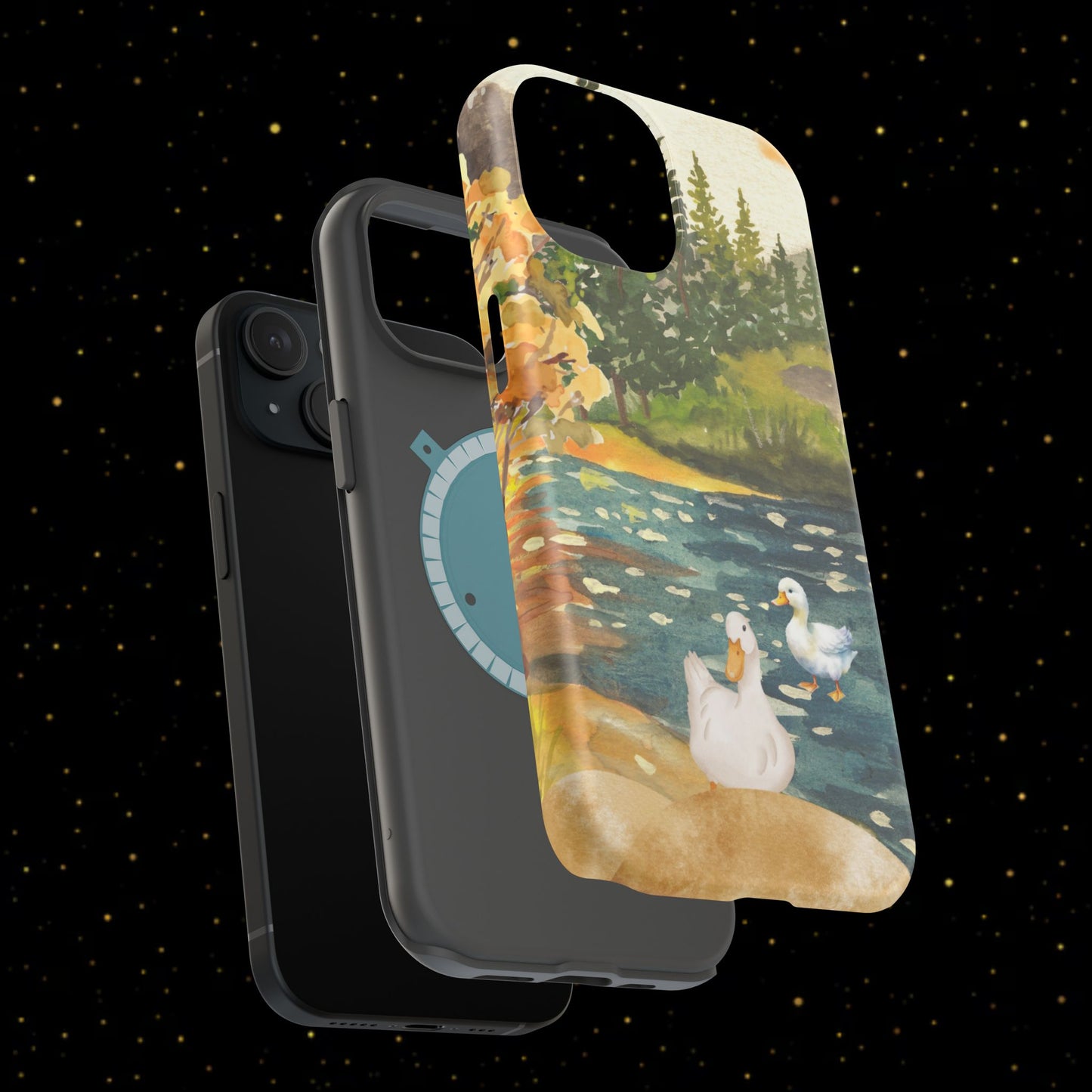 Flüsternde Flussenten Handyhülle