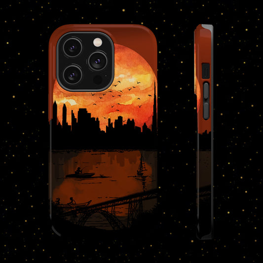 Mitternachts-Sonnenuntergang Handyhülle