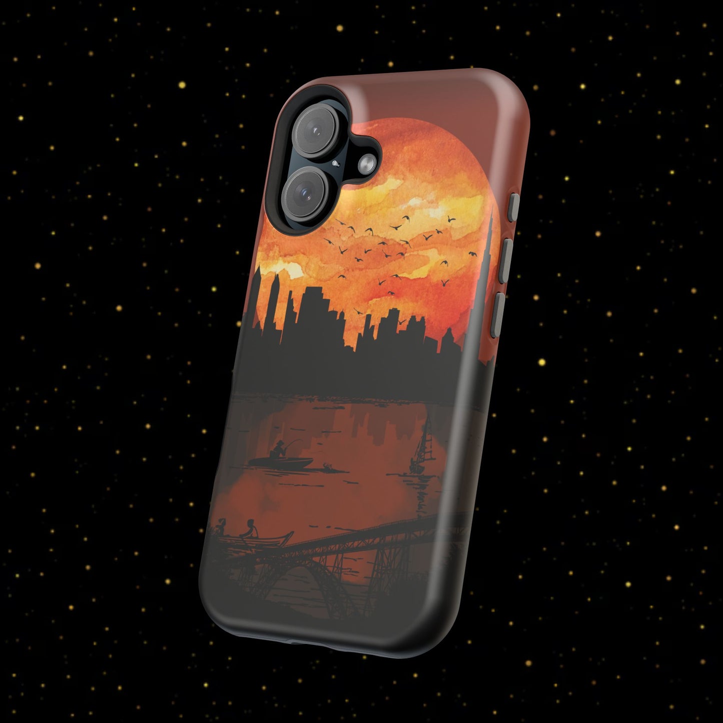 Mitternachts-Sonnenuntergang Handyhülle