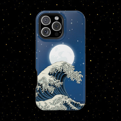 Magnetische Handyhülle <Mondlichtwelle>