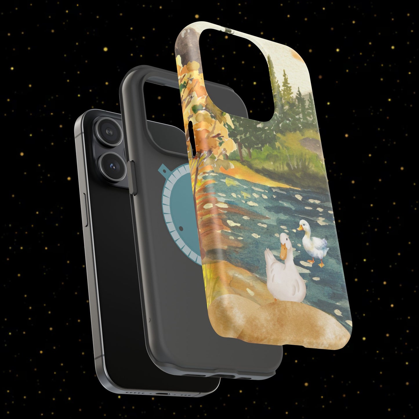 Flüsternde Flussenten Handyhülle