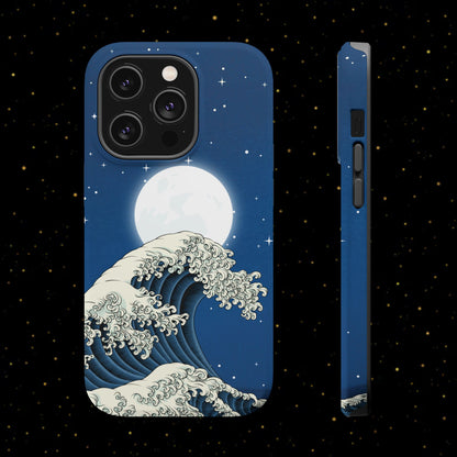 Magnetische Handyhülle <Mondlichtwelle>