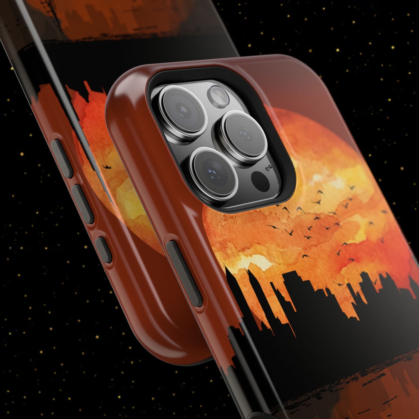 Mitternachts-Sonnenuntergang Handyhülle