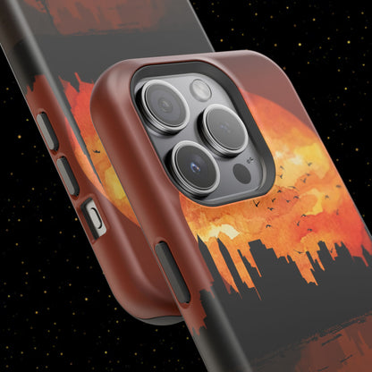 Mitternachts-Sonnenuntergang Handyhülle