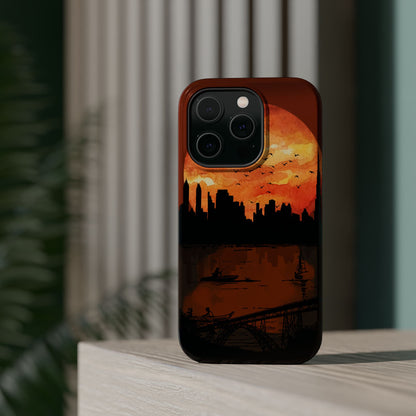 Mitternachts-Sonnenuntergang Handyhülle