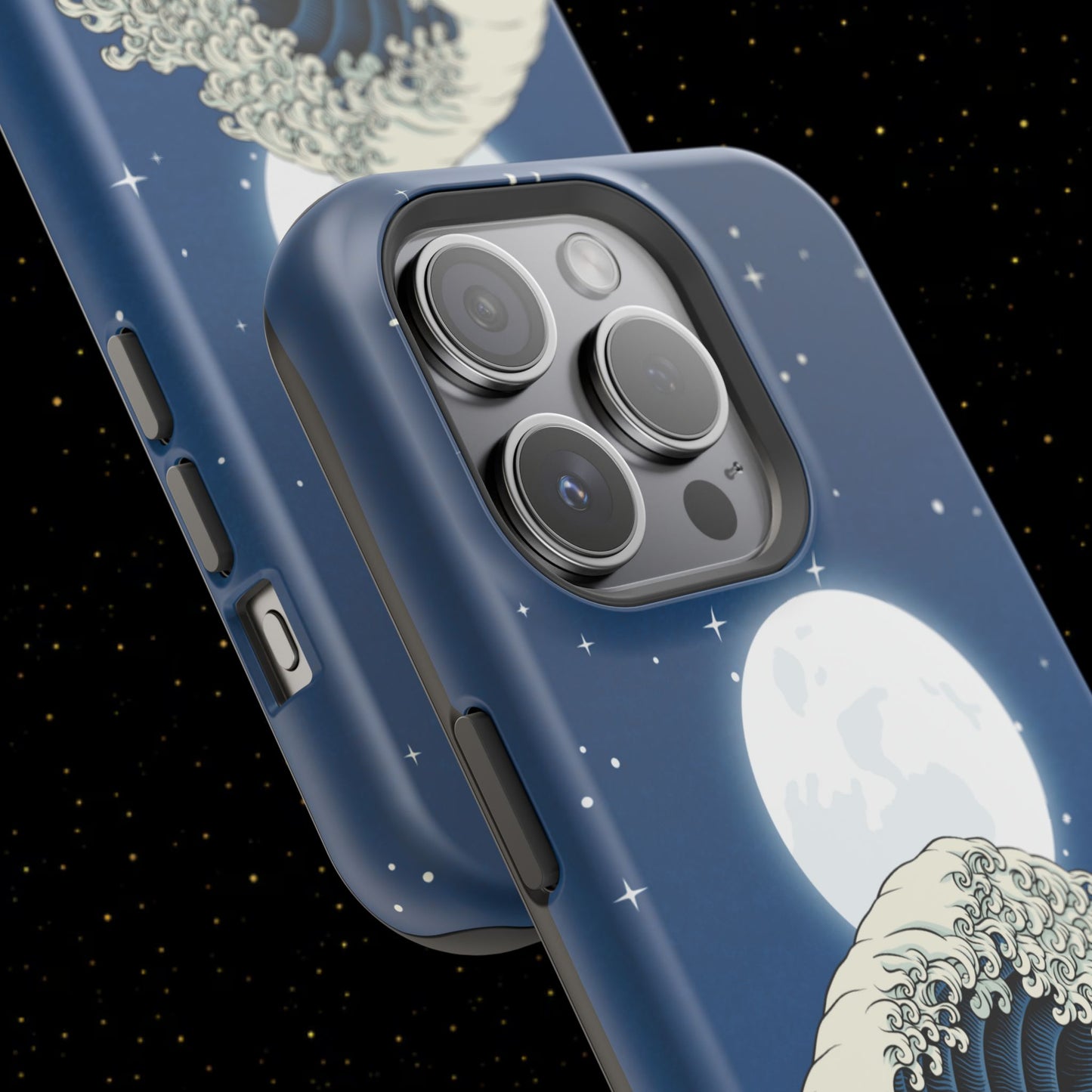 Magnetische Handyhülle <Mondlichtwelle>