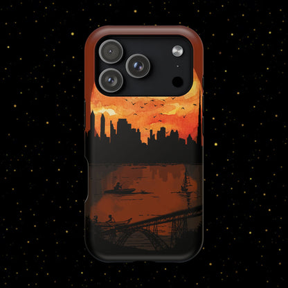 Mitternachts-Sonnenuntergang Handyhülle