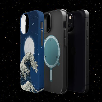 Magnetische Handyhülle <Mondlichtwelle>